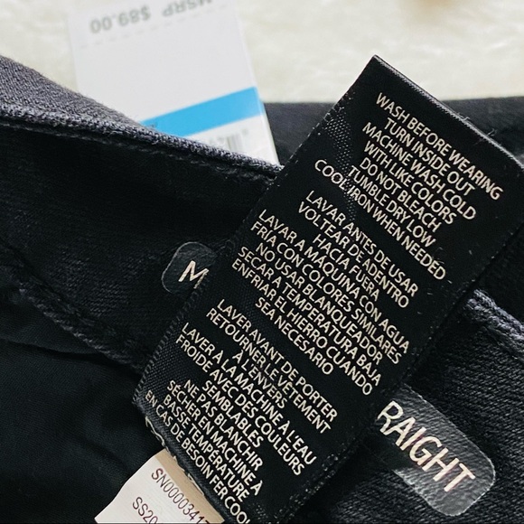 NEW Limited Edition SEVEN7 Black Mid Rise Fringe Slim Straight Jeans Plus Size - Picture 6 of 16